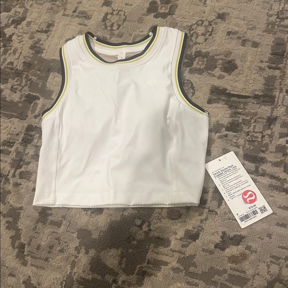 LULULEMON Varsity Scoop-Neck Cropped Tennis Tank Top Medium Support, B/C Cup NWT - Picture 7 of 14